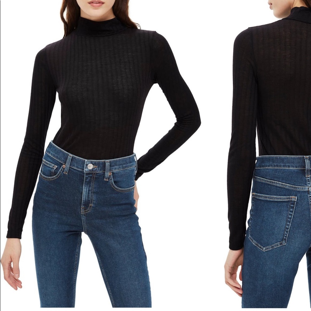 Funnel neck shirt